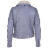 Geaca de Iarna din Piele Dama Mauritius Albastru Deschis GWJolanda Geaca de Iarna din Piele Dama Mauritius Albastru Deschis GWJolanda - readytowear.ro