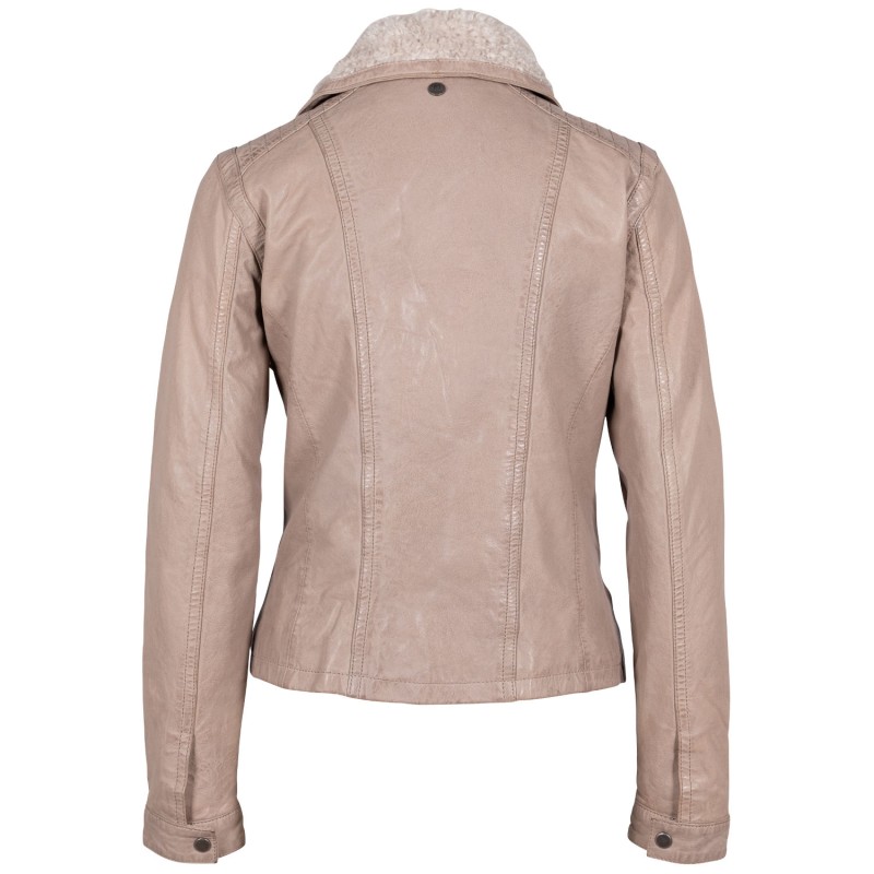 Geaca de Iarna din Piele Dama Mauritius Gri GWJolanda – Black Friday