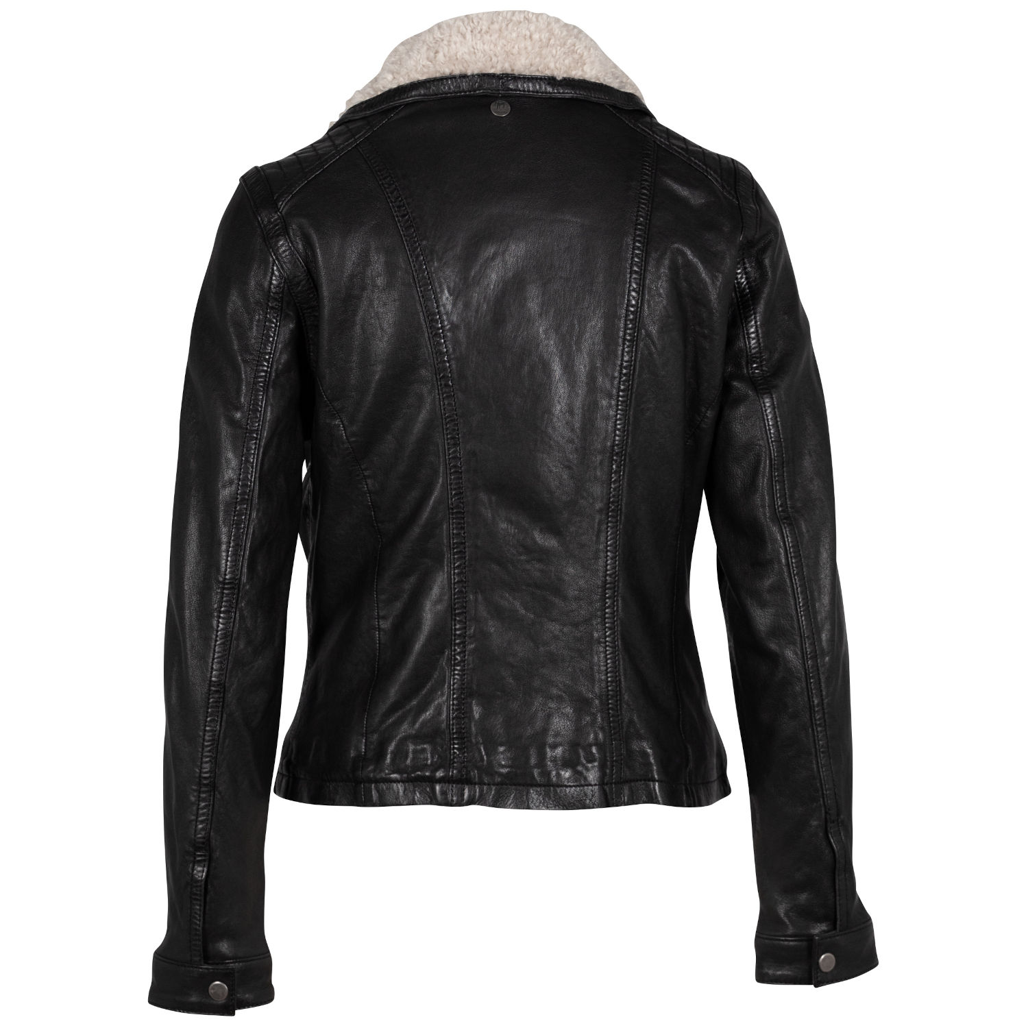 Geaca de Iarna din Piele Dama Mauritius Neagra GWJolanda – Black Friday