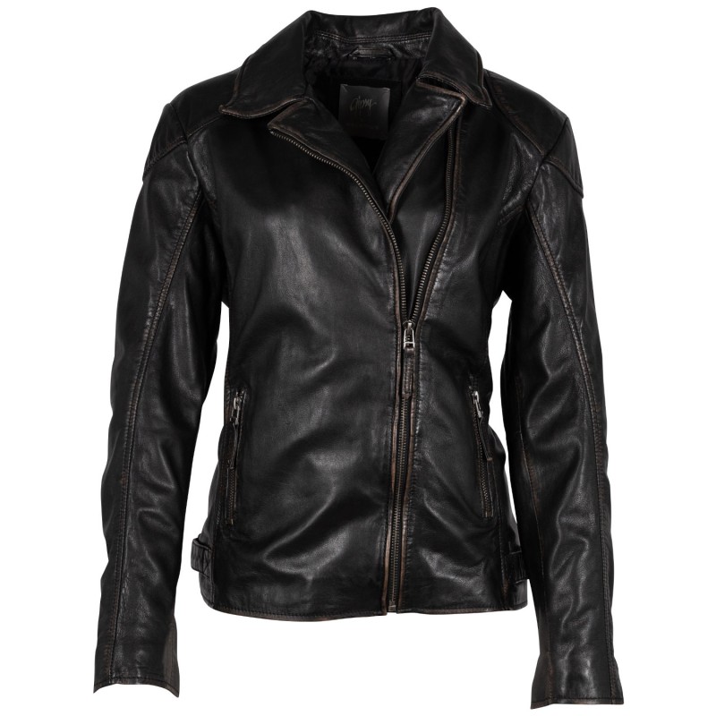 Geaca de Piele Dama Mauritius Negru Vintage GWJosipha – Geci de Piele Geaca de Piele Dama Mauritius Negru Vintage GWJosipha – Geci de Piele