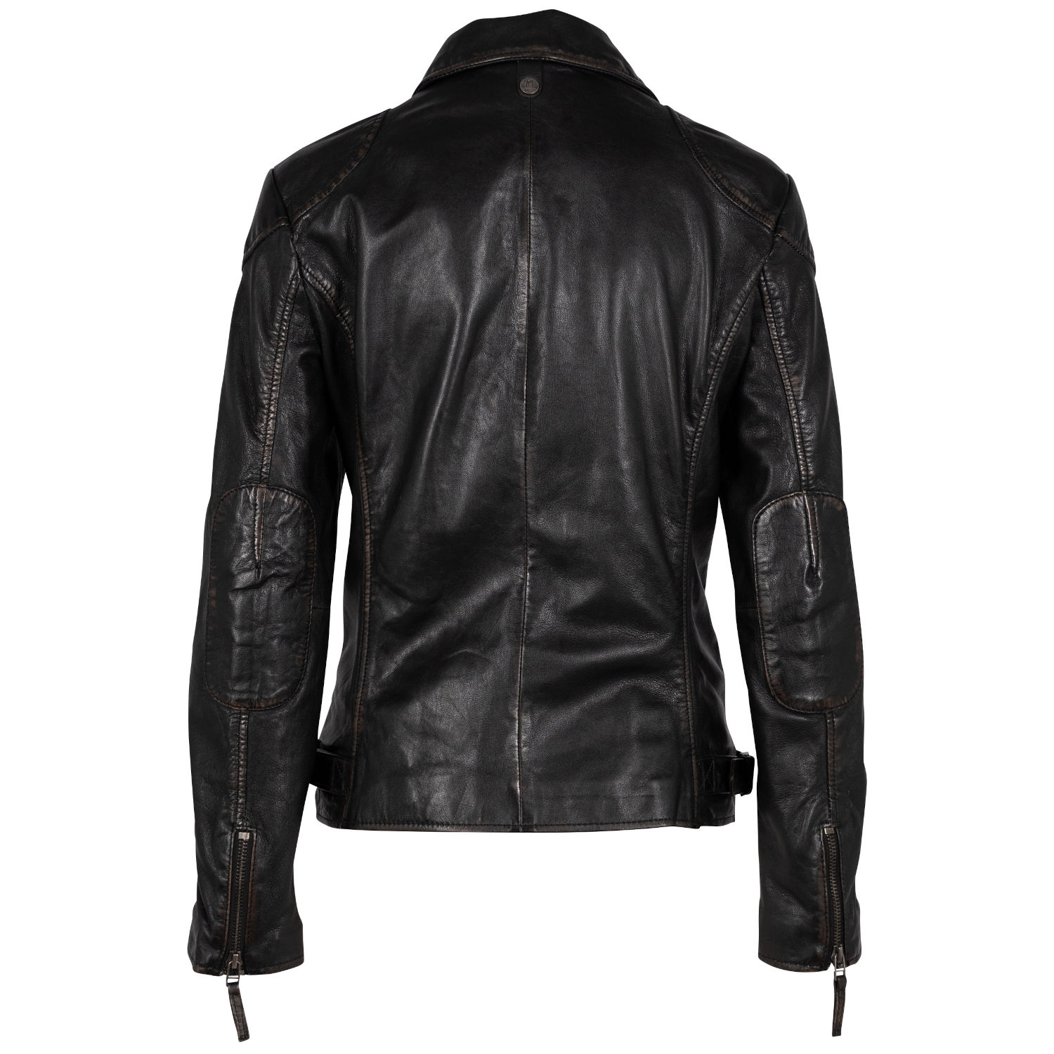 Geaca de Piele Dama Mauritius Negru Vintage GWJosipha – Geci de Piele