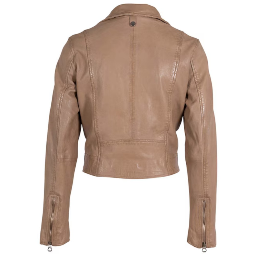Geaca de Piele Dama Mauritius Bej GWJulene Geaca de Piele Dama Mauritius Bej GWJulene - readytowear.ro