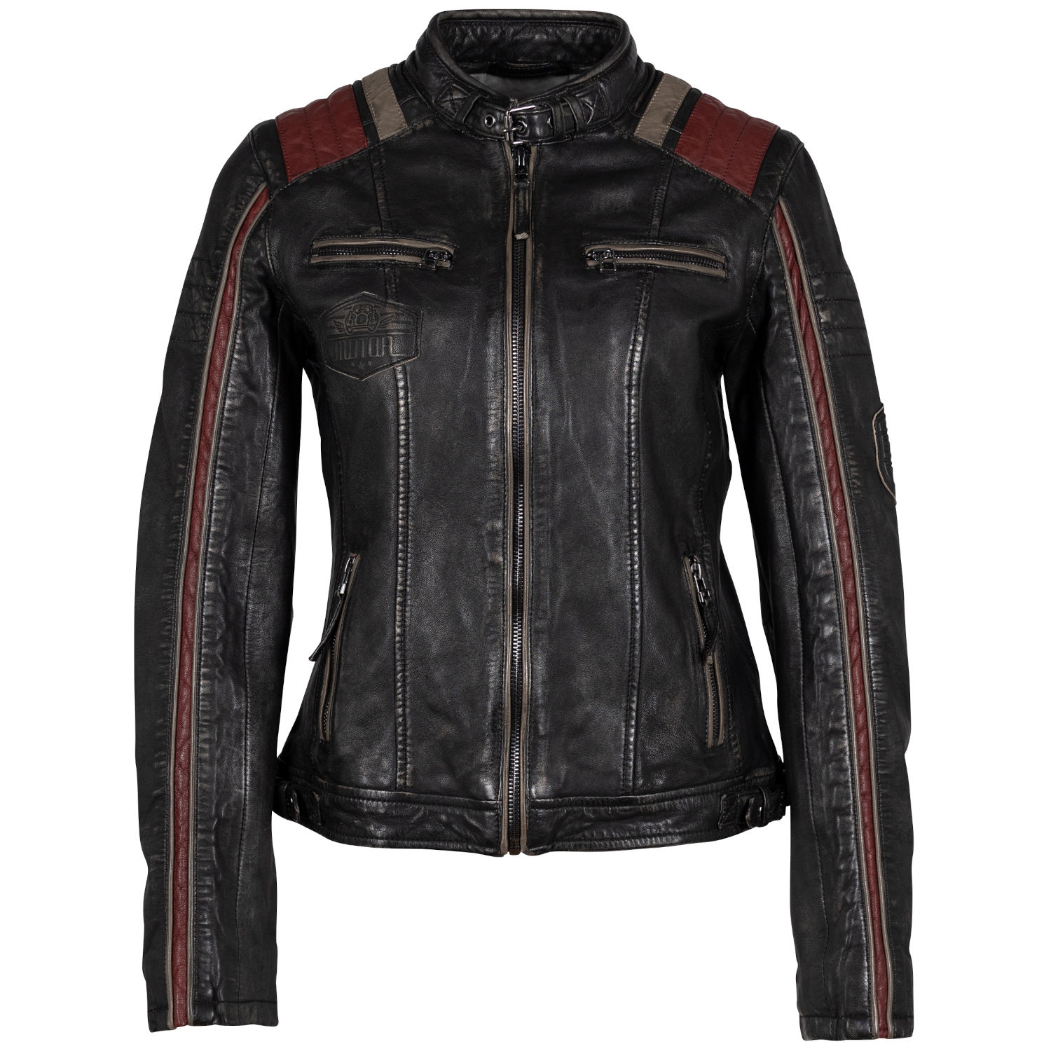 Geaca de Piele Dama Mauritius Neagra GWLeesa 2 – Black Friday