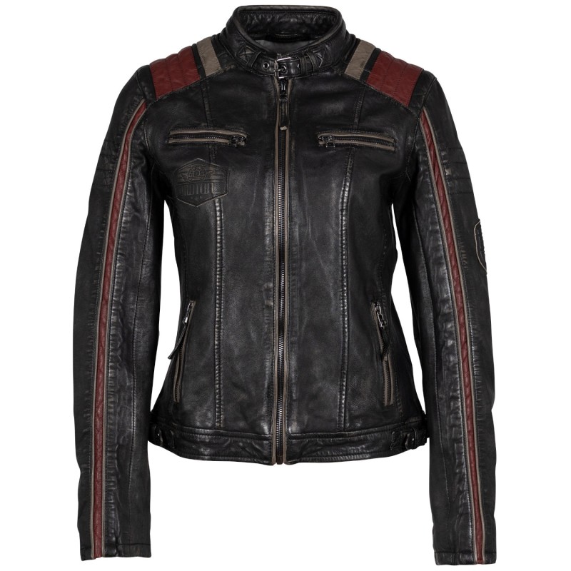 Geaca de Piele Dama Mauritius Neagra GWLeesa 2 – Black Friday