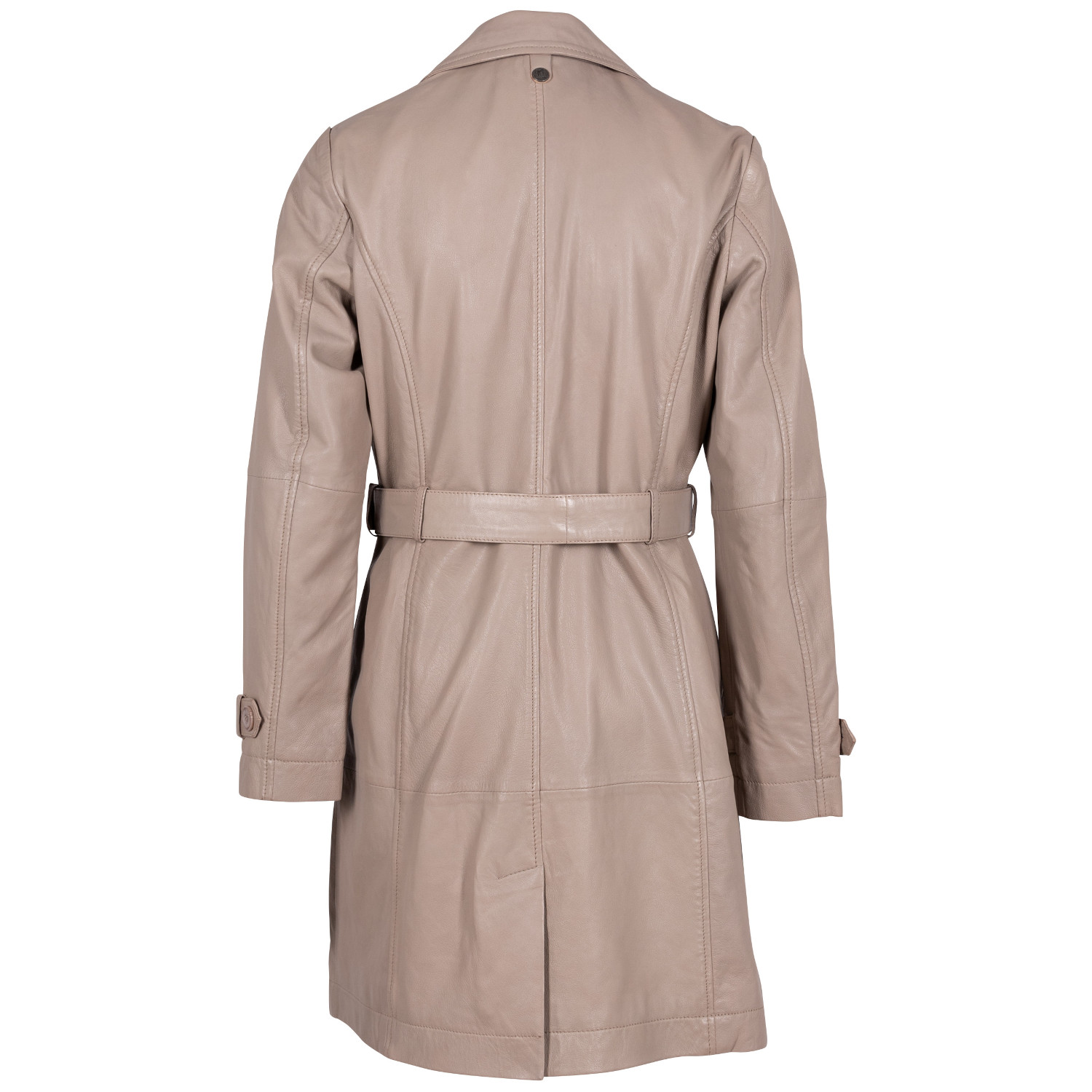 Geaca Lunga de Piele Dama Mauritius Bej GWLeur Geaca Lunga de Piele Dama Mauritius Bej GWLeur - readytowear.ro