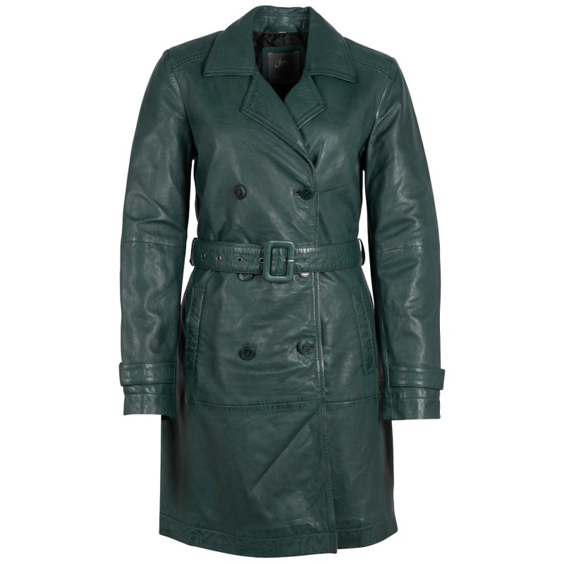 Geaca Lunga de Piele Dama Mauritius Verde Inchis GWLeur – Geci de Piele Geaca Lunga de Piele Dama Mauritius Verde Inchis GWLeur – Geci de Piele