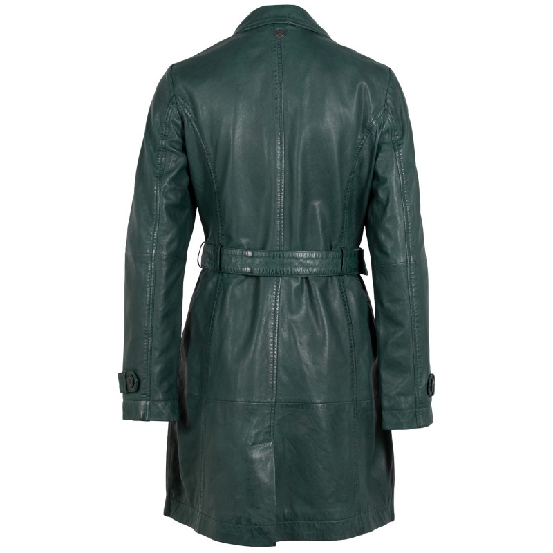 Geaca Lunga de Piele Dama Mauritius Verde Inchis GWLeur – Geci de Piele Geaca Lunga de Piele Dama Mauritius Verde Inchis GWLeur – Geci de Piele