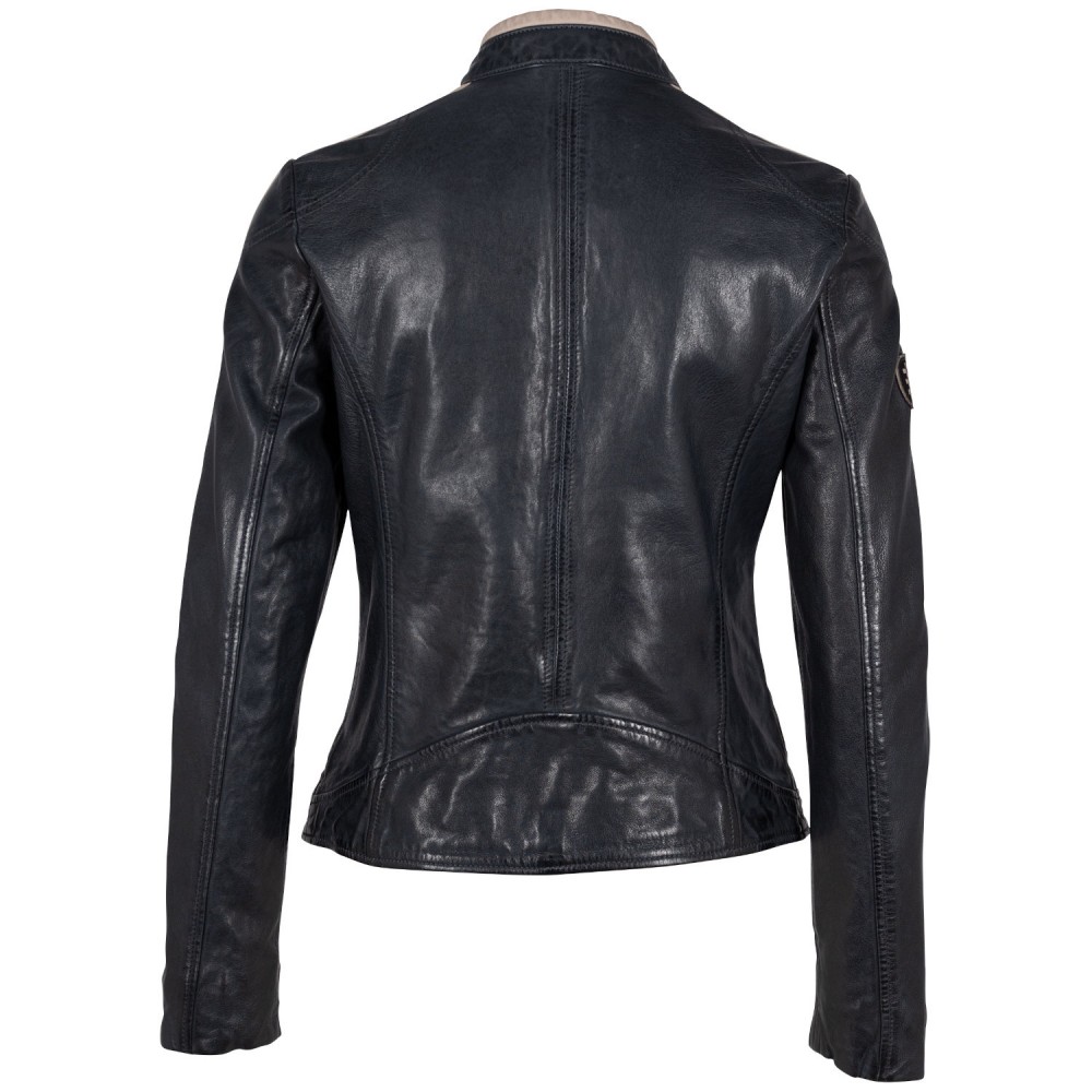 Geaca de Piele Dama Mauritius Albastru Inchis GWLiziya Geaca de Piele Dama Mauritius Albastru Inchis GWLiziya - readytowear.ro