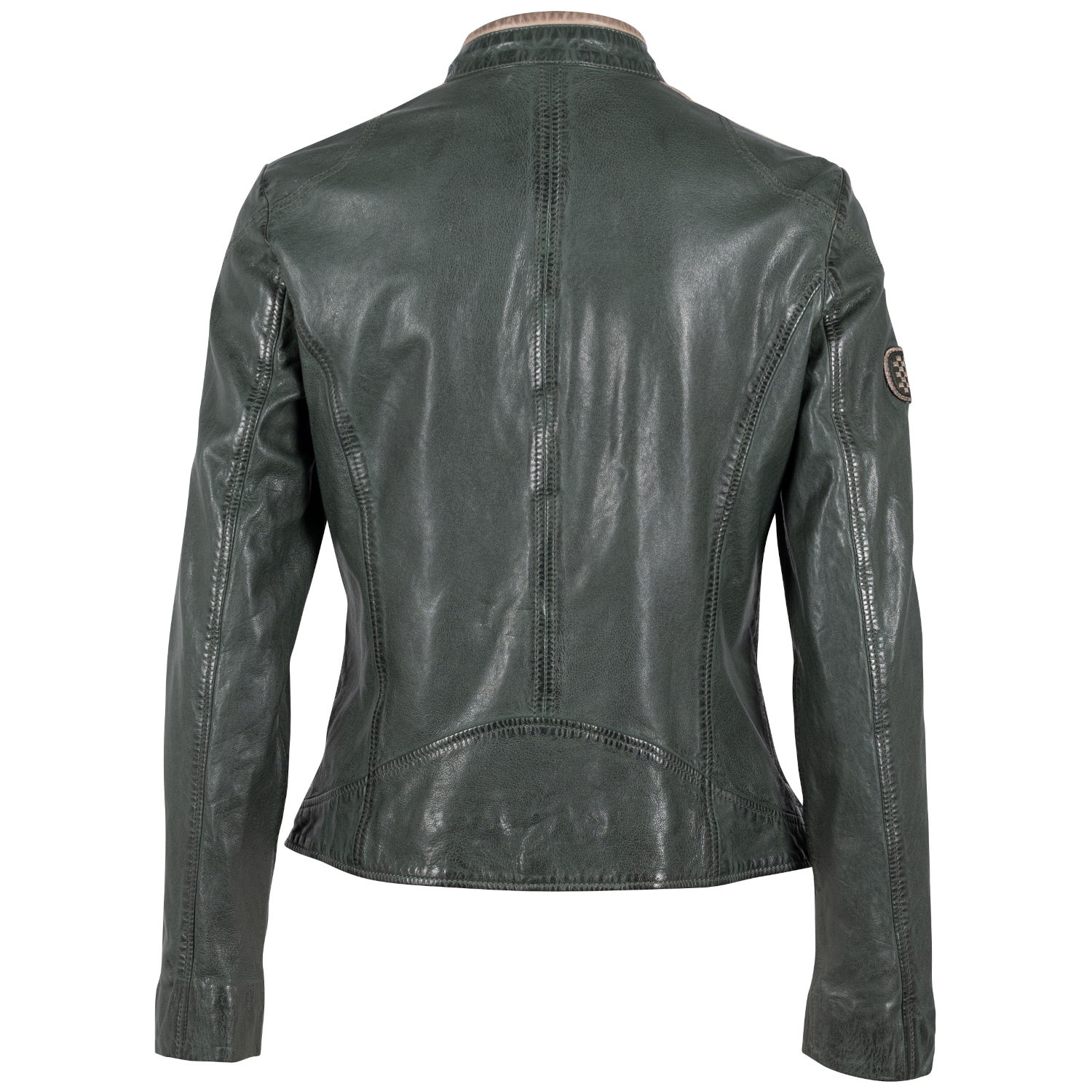 Geaca de Piele Dama Mauritius Verde Inchis GWLiziya – Black Friday