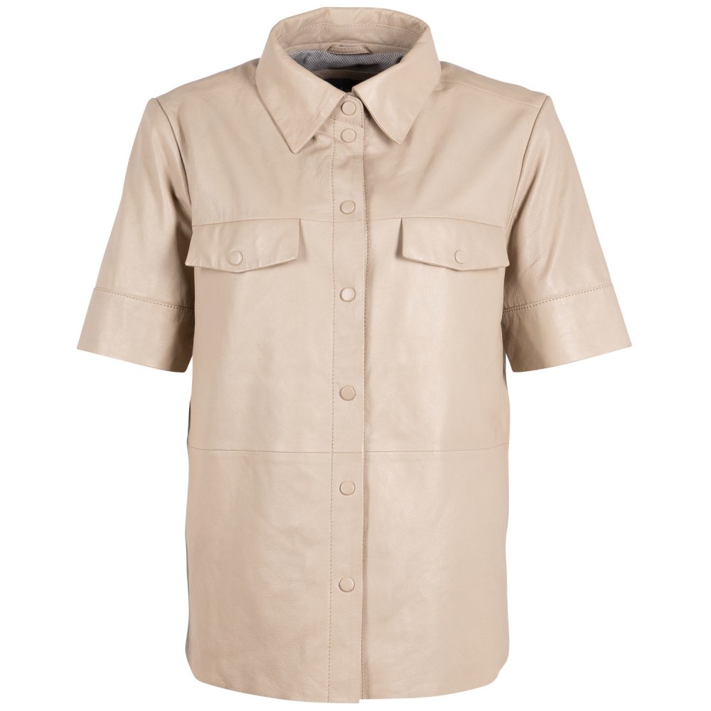 Camasa de Piele Dama Mauritius Bej Deschis GWLotta Camasa de Piele Dama Mauritius Bej Deschis GWLotta - readytowear.ro