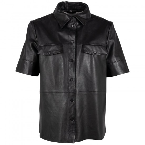 Camasa de Piele Dama Mauritius Neagra GWLotta Camasa de Piele Dama Mauritius Neagra GWLotta