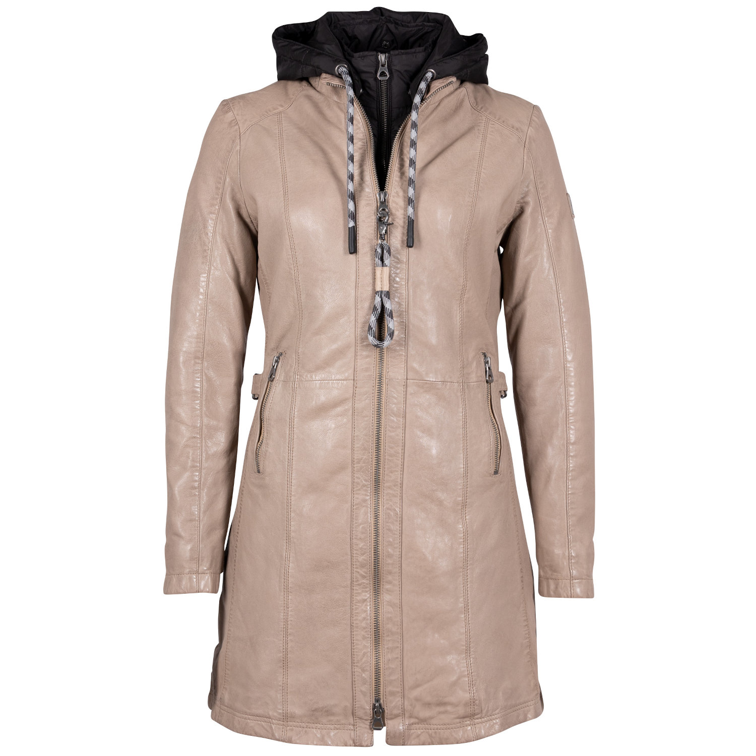 Geaca Lunga de Piele Dama Mauritius Bej GWMargo – Black Friday Geaca Lunga de Piele Dama Mauritius Bej GWMargo – Black Friday