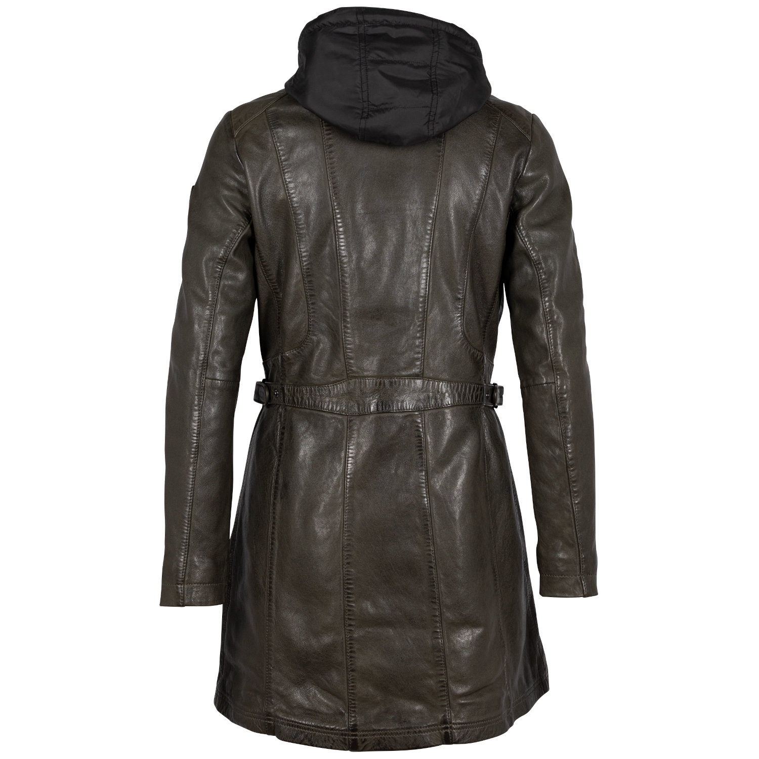 Geaca Lunga de Piele Dama Mauritius Olive GWMargo – Black Friday Geaca Lunga de Piele Dama Mauritius Olive GWMargo – Black Friday