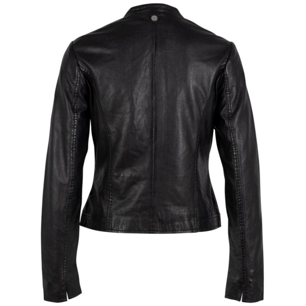 Geaca de Piele Dama Mauritius Neagra GWMarlie – Black Friday — fotografia 4