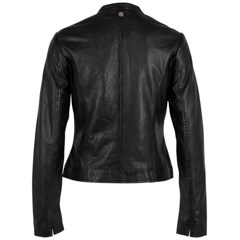 Geaca de Piele Dama Mauritius Neagra GWMarlie – Geci de Piele