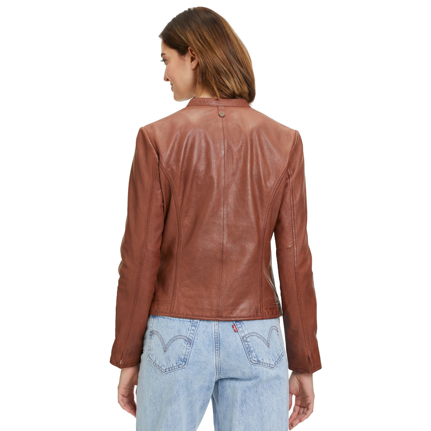 Geaca de Piele Dama Mauritius Whiskey GWMarlie – Geci de Piele