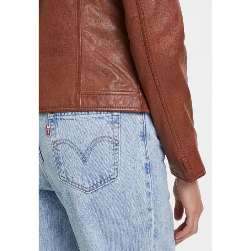 Geaca de Piele Dama Mauritius Whiskey GWMarlie – Geci de Piele