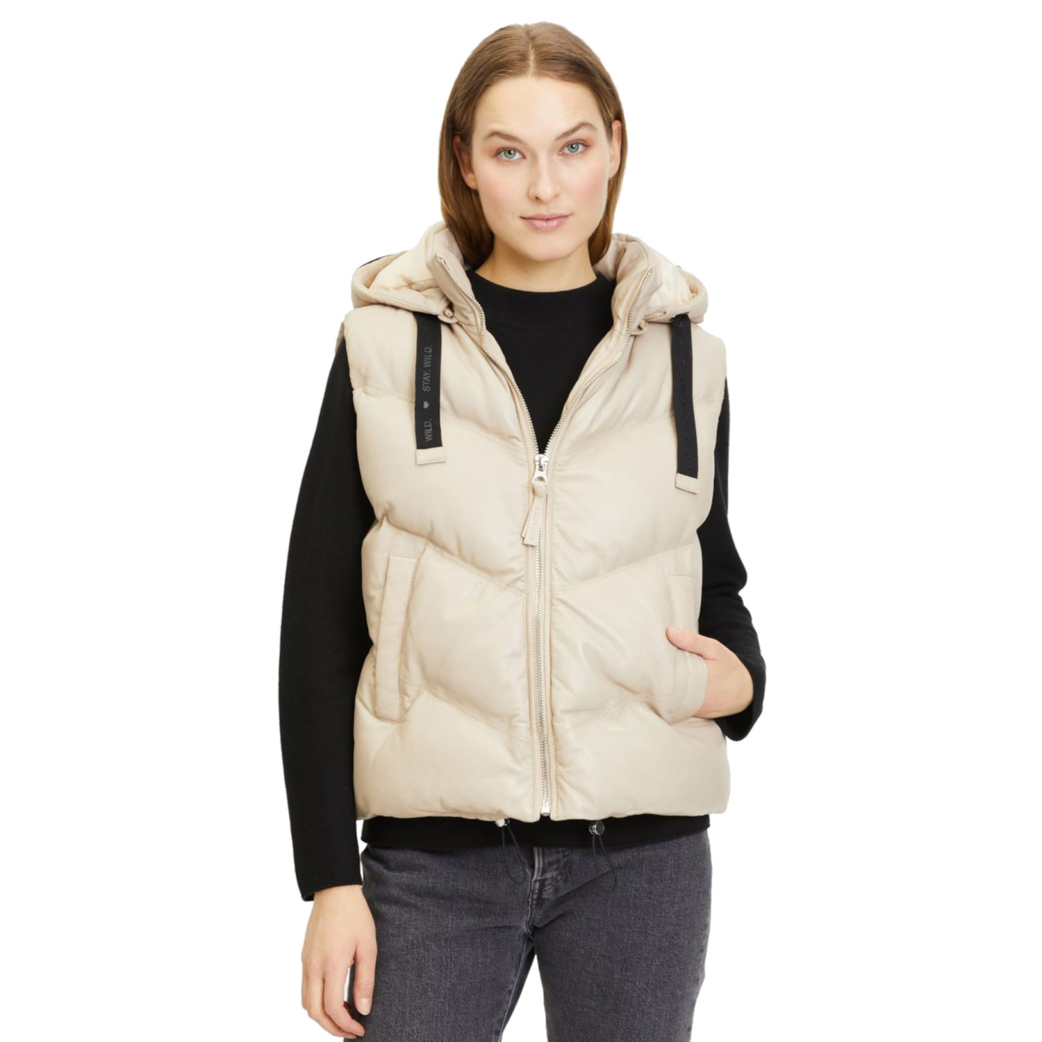 Vesta de Piele Dama Mauritius Bej GWNamica – Veste de Piele Vesta de Piele Dama Mauritius Bej GWNamica – Veste de Piele