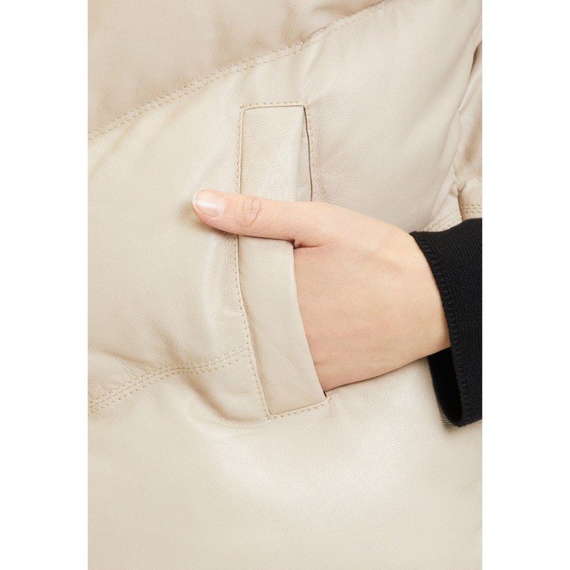 Vesta de Piele Dama Mauritius Bej GWNamica – Veste de Piele Vesta de Piele Dama Mauritius Bej GWNamica – Veste de Piele