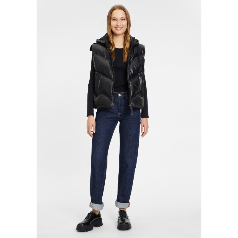 Vesta de Piele Dama Mauritius Neagra GWNamica – Veste de Piele Vesta de Piele Dama Mauritius Neagra GWNamica – Veste de Piele