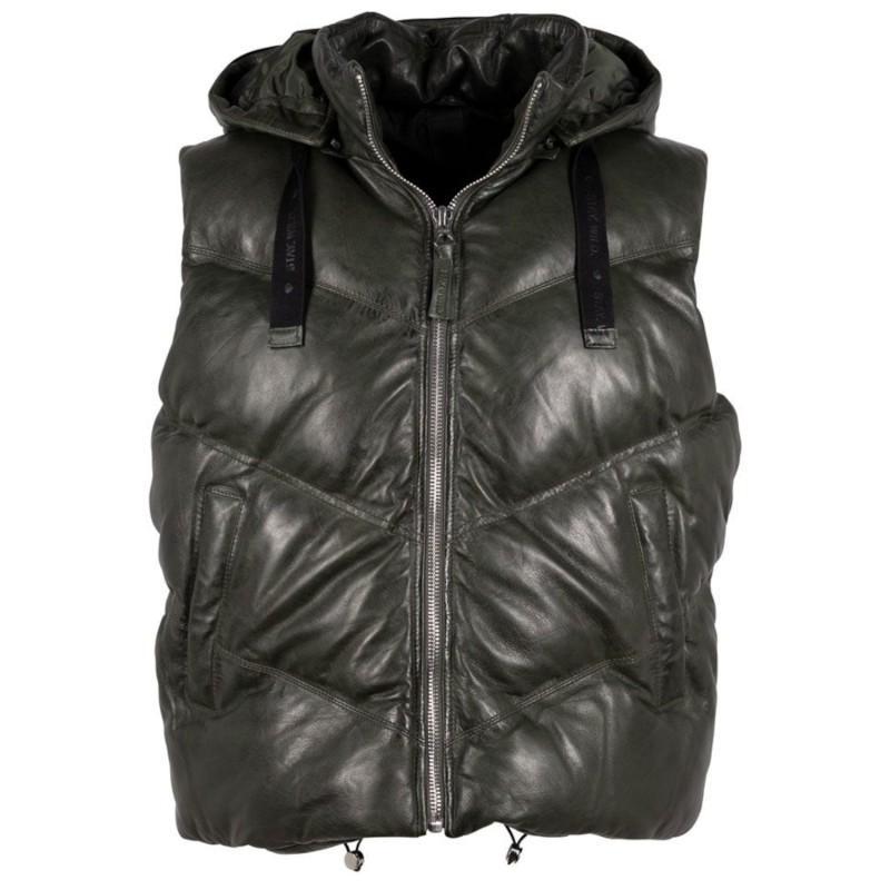 Vesta de Piele Dama Mauritius Verde Inchis GWNamica – Veste de Piele Vesta de Piele Dama Mauritius Verde Inchis GWNamica – Veste de Piele