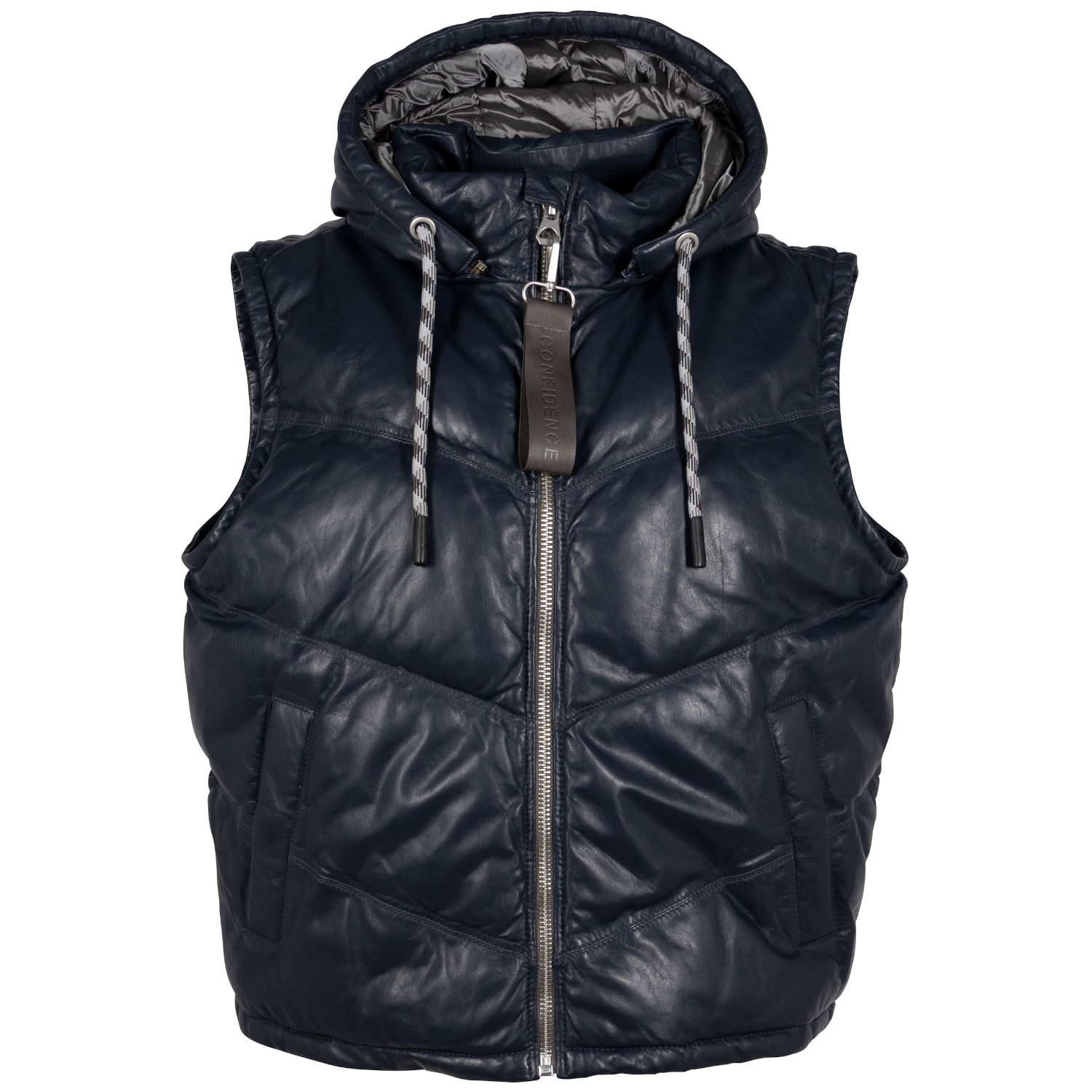 Vesta de Piele Dama Mauritius Albastra GWNammi – Veste de Piele