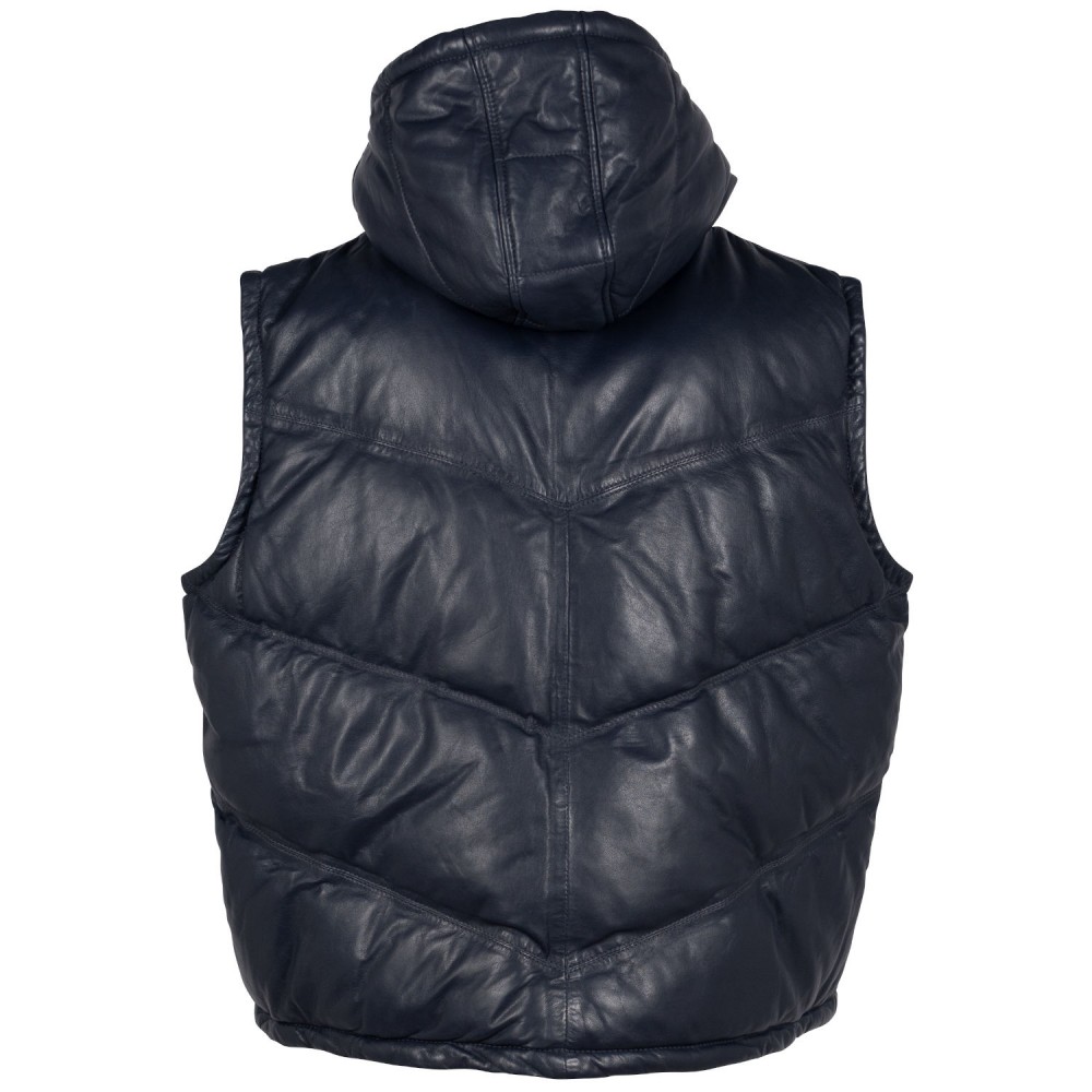 Vesta de Piele Dama Mauritius Albastra GWNammi Vesta de Piele Dama Mauritius Albastra GWNammi - readytowear.ro