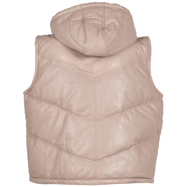 Vesta de Piele Dama Mauritius Bej GWNammi – Veste de Piele — fotografia 4