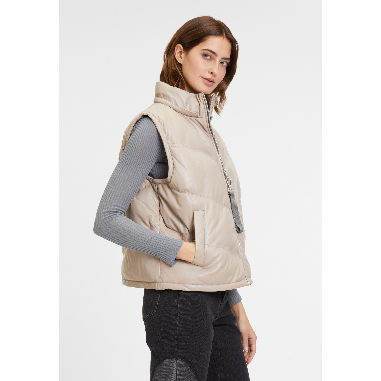 Vesta de Piele Dama Mauritius Bej GWNammi – Veste de Piele Vesta de Piele Dama Mauritius Bej GWNammi – Veste de Piele