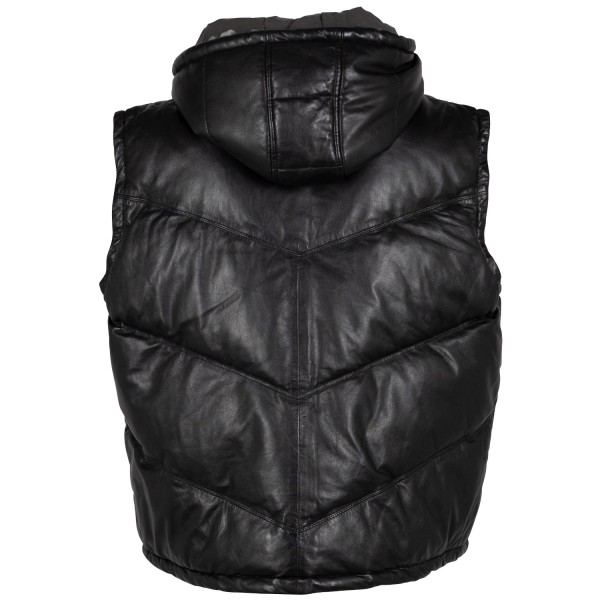 Vesta de Piele Dama Mauritius Neagra GWNammi – Veste de Piele — fotografia 4