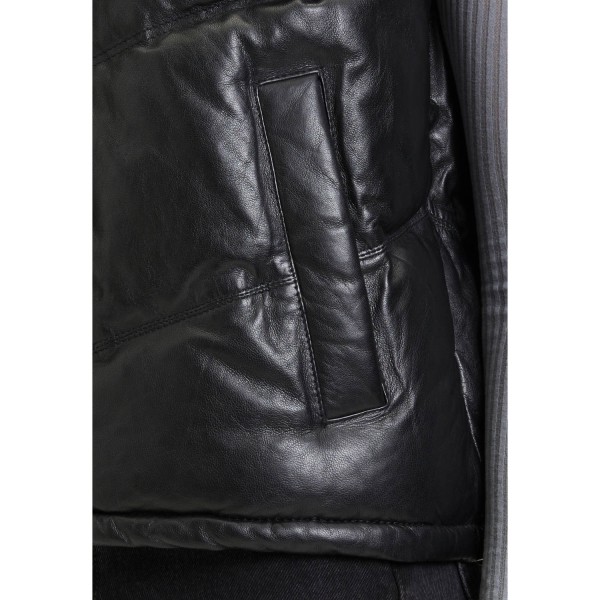 Vesta de Piele Dama Mauritius Neagra GWNammi – Veste de Piele — fotografia 7