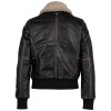Geaca de Piele Dama Mauritius Negru Vintage GWNastja 2 – Geci de Piele