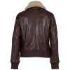 Geaca de Piele Dama Mauritius Castanie GWNastja – Geci de Piele