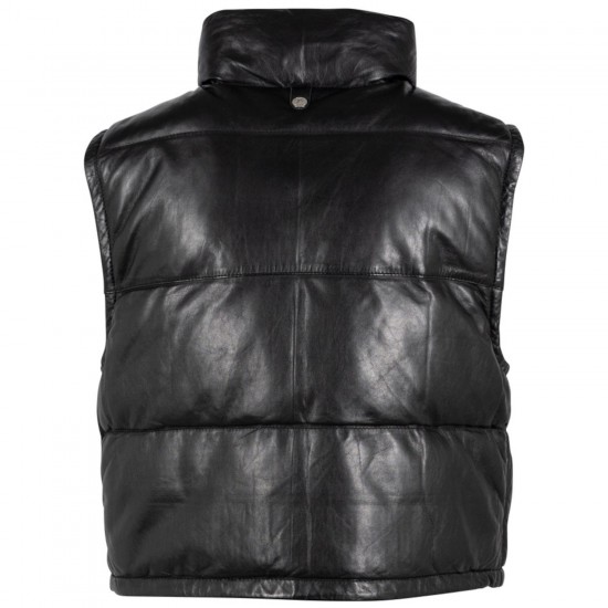 Vesta de Piele Dama Mauritius Neagra GWNelli Vesta de Piele Dama Mauritius Neagra GWNelli