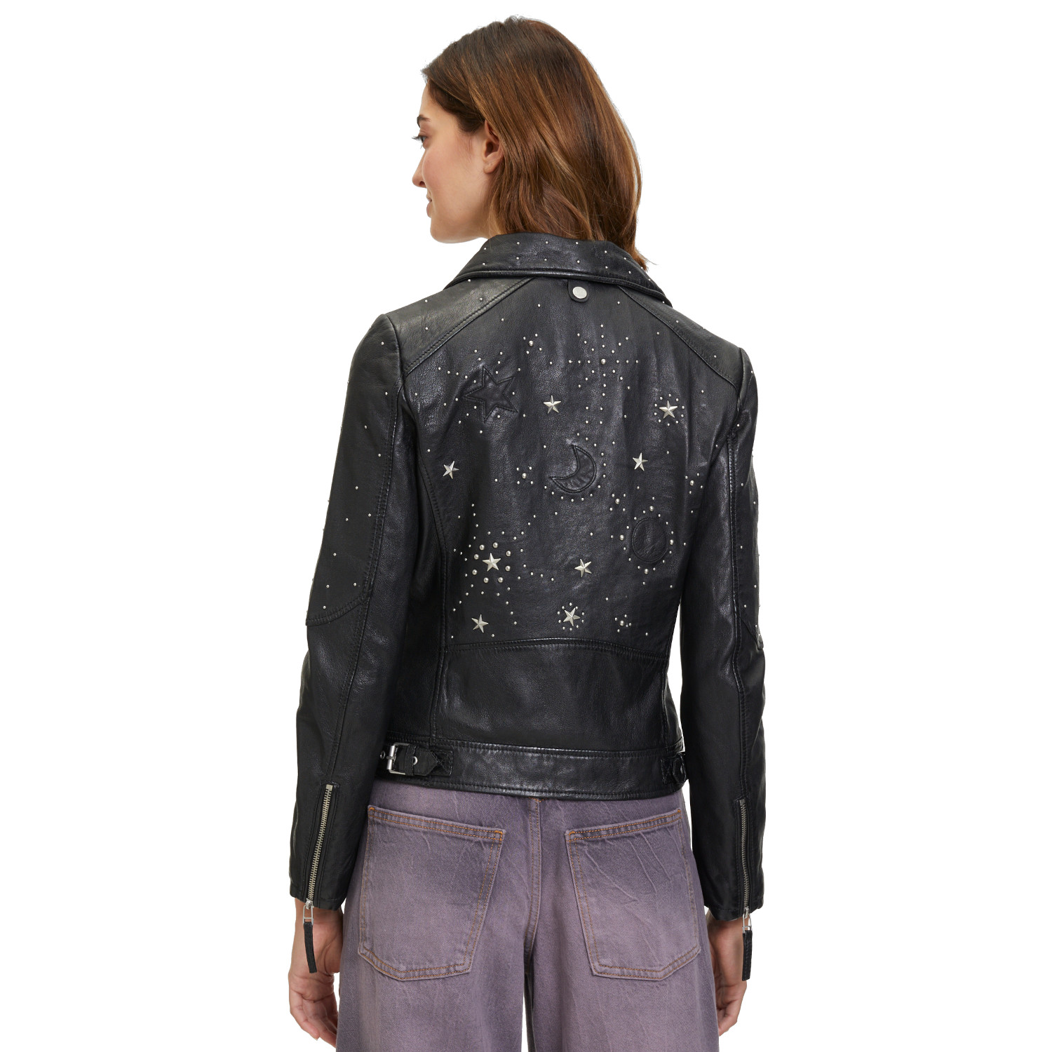 Geaca de Piele Dama Mauritius Neagra GWNoelia – Black Friday