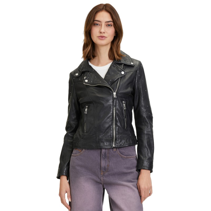 Geaca de Piele Dama Mauritius Neagra GWNoelia – Black Friday