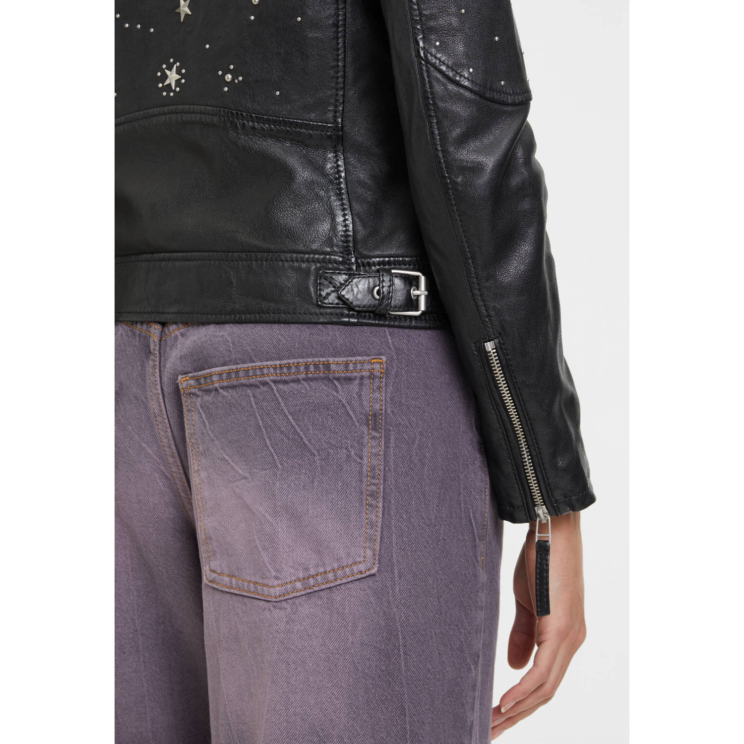 Geaca de Piele Dama Mauritius Neagra GWNoelia – Black Friday