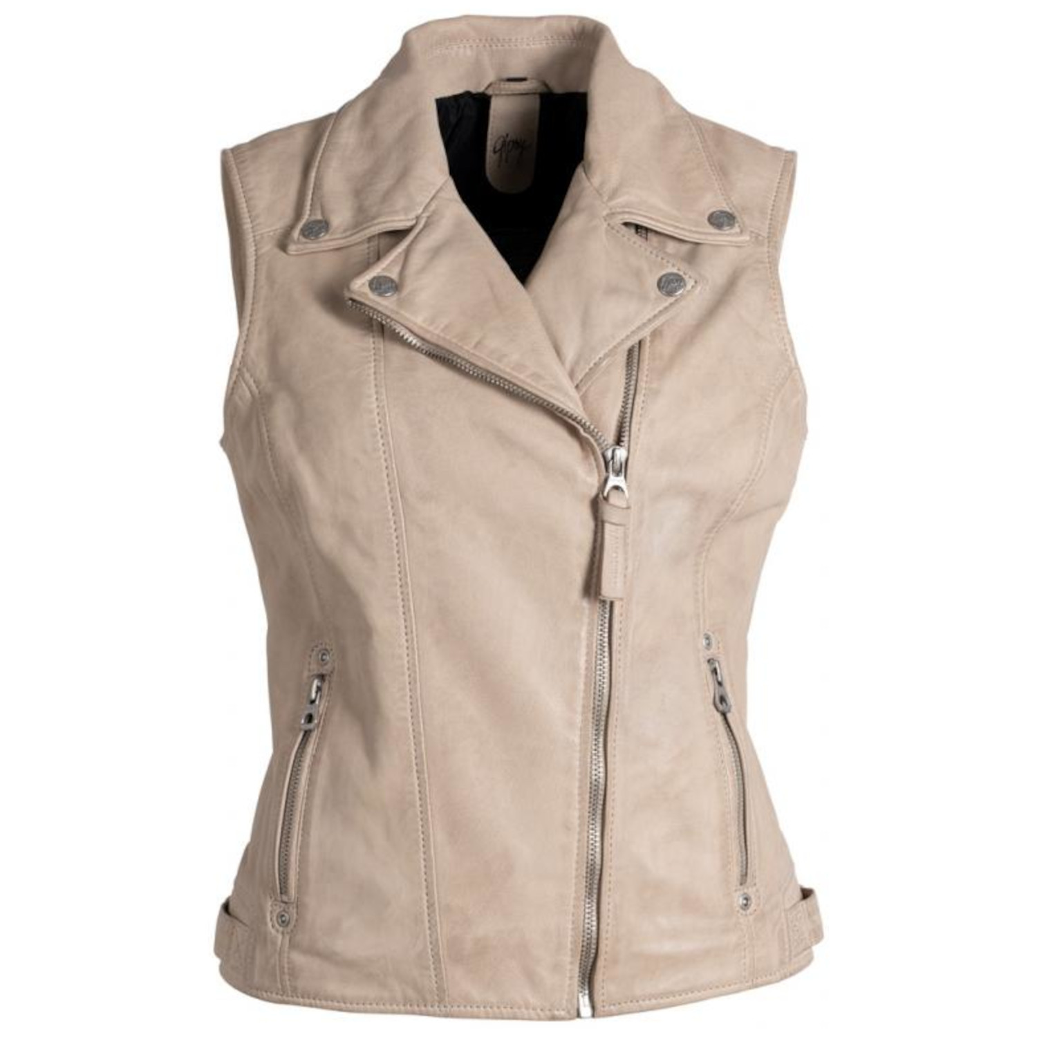 Vesta de Piele Dama Mauritius Bej Deschis GWNovalee – Veste de Piele Vesta de Piele Dama Mauritius Bej Deschis GWNovalee – Veste de Piele