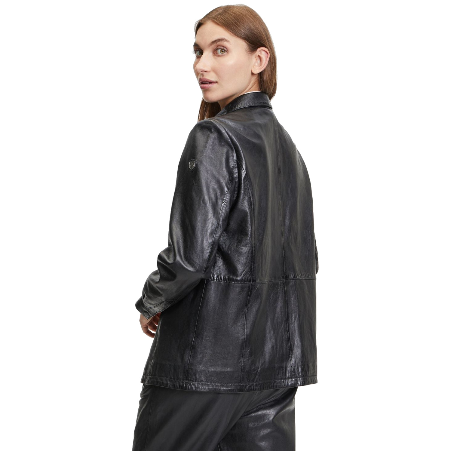 Camasa de Piele Dama Mauritius Neagra GWOfilia – Camasi din Piele