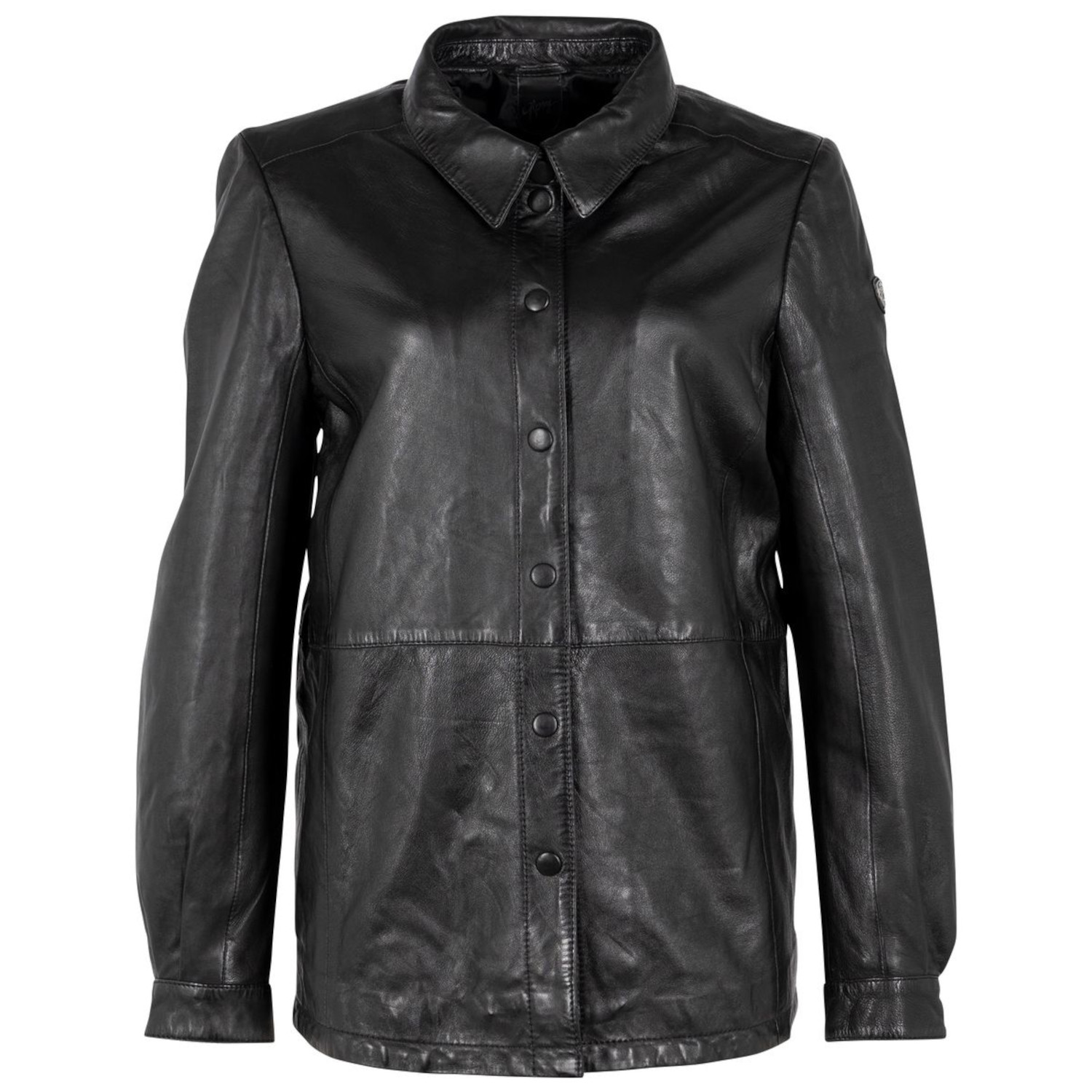 Camasa de Piele Dama Mauritius Neagra GWOfilia – Camasi din Piele