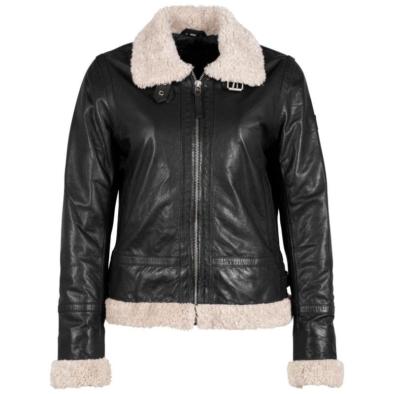 Cojoc de Piele Dama Mauritius Negru GWPhilina – Black Friday