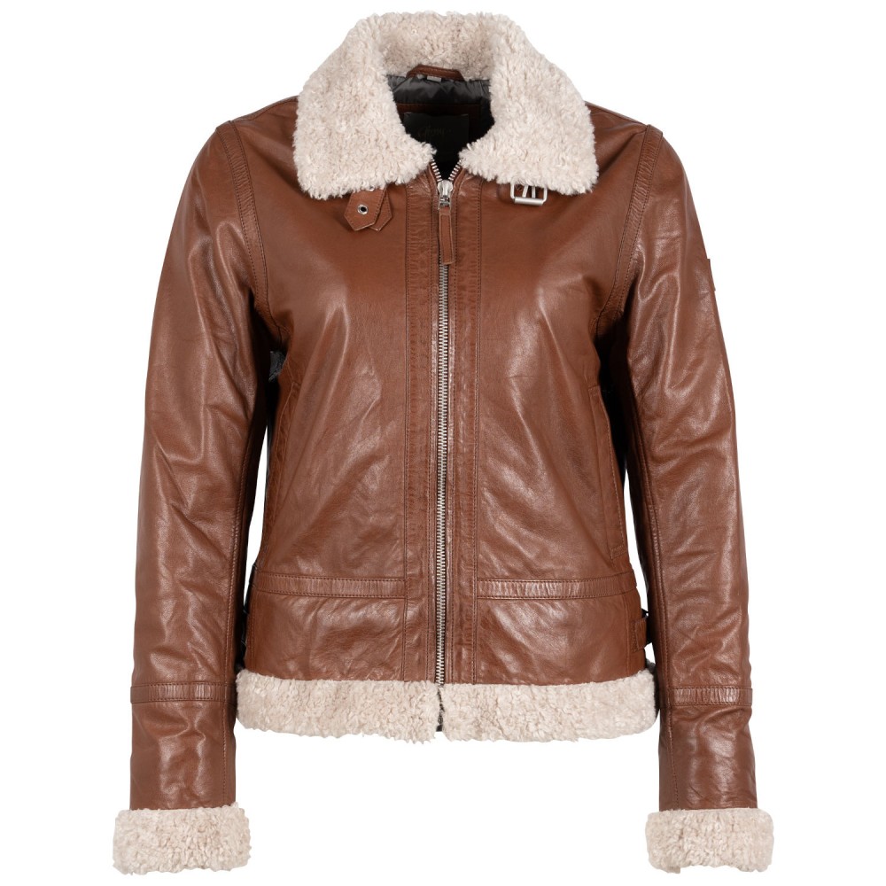 Cojoc de Piele Dama Mauritius Whiskey GWPhilina Cojoc de Piele Dama Mauritius Whiskey GWPhilina - readytowear.ro