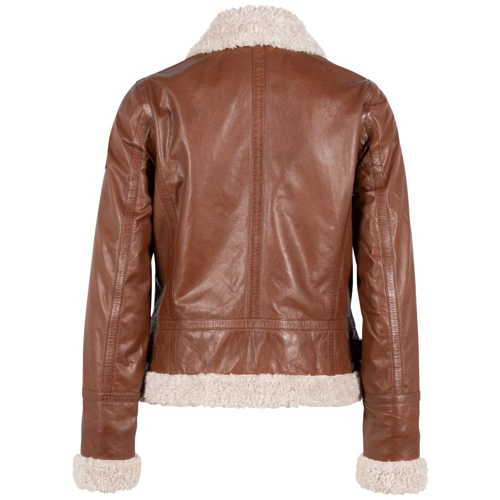 Cojoc de Piele Dama Mauritius Whiskey GWPhilina Cojoc de Piele Dama Mauritius Whiskey GWPhilina - readytowear.ro