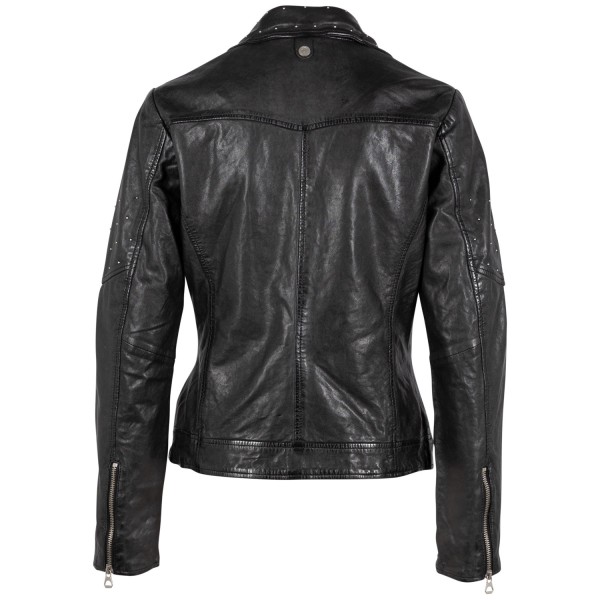 Geaca de Piele Dama Mauritius Neagra GWShanila – Black Friday — fotografia 4