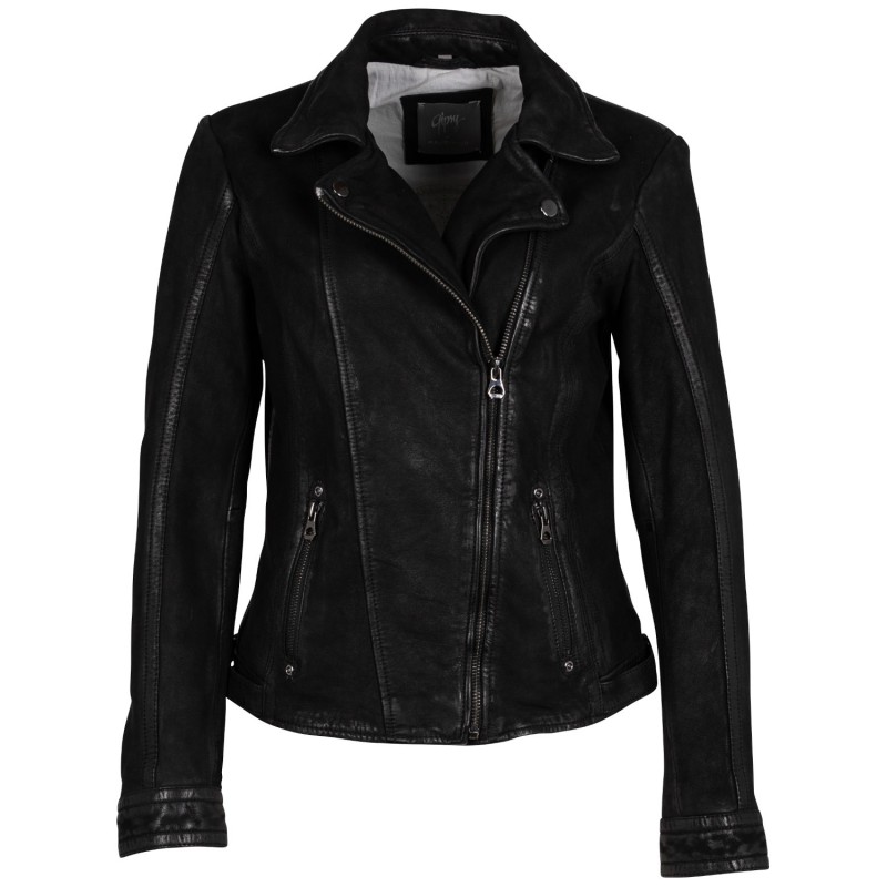 Geaca de Piele Dama Mauritius Neagra GWTwila – Geci de Piele