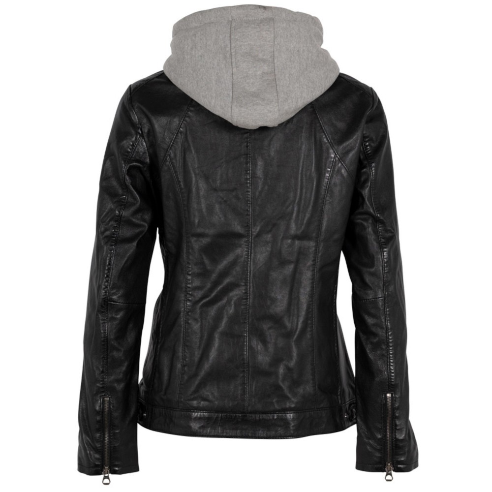 Geaca de Piele Dama Mauritius Neagra GWVaila Geaca de Piele Dama Mauritius Neagra GWVaila - readytowear.ro