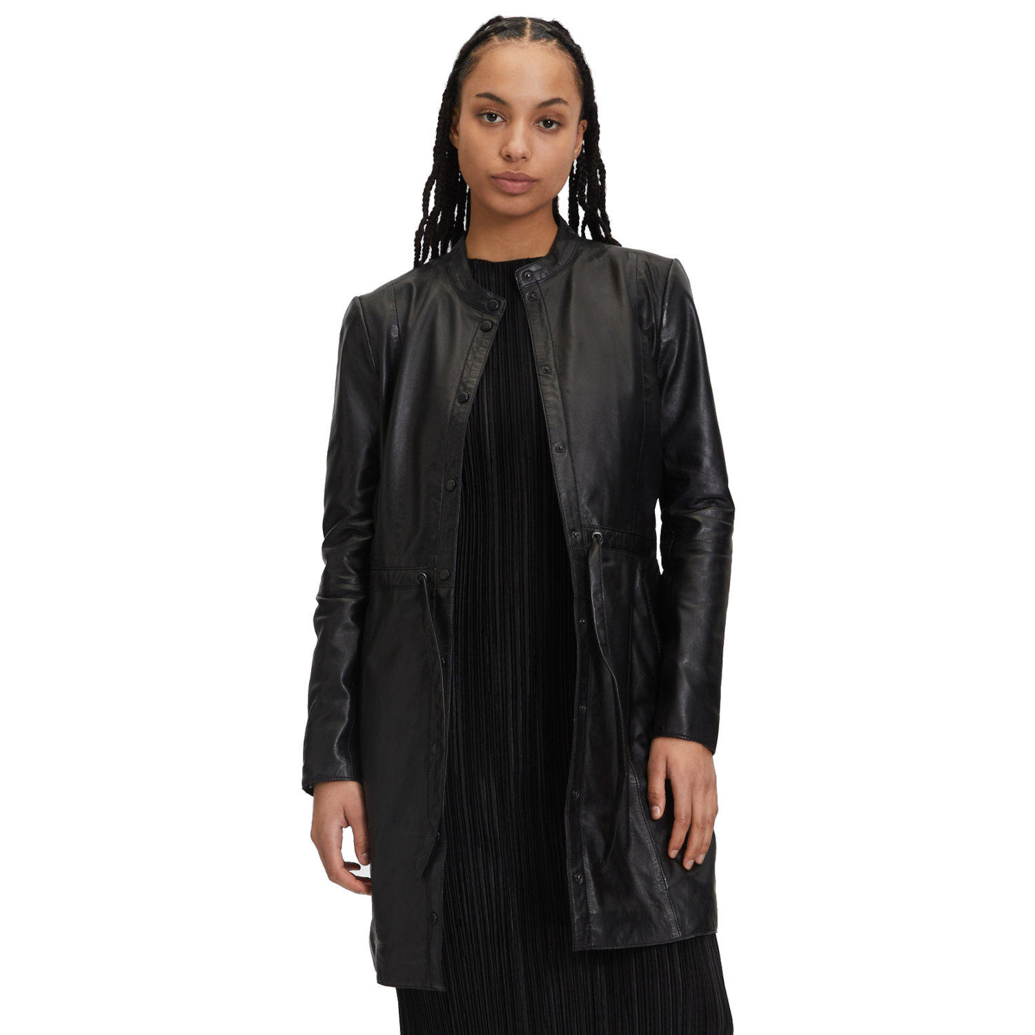 Rochie de Piele Dama Mauritius Neagra GWVarisa – Black Friday