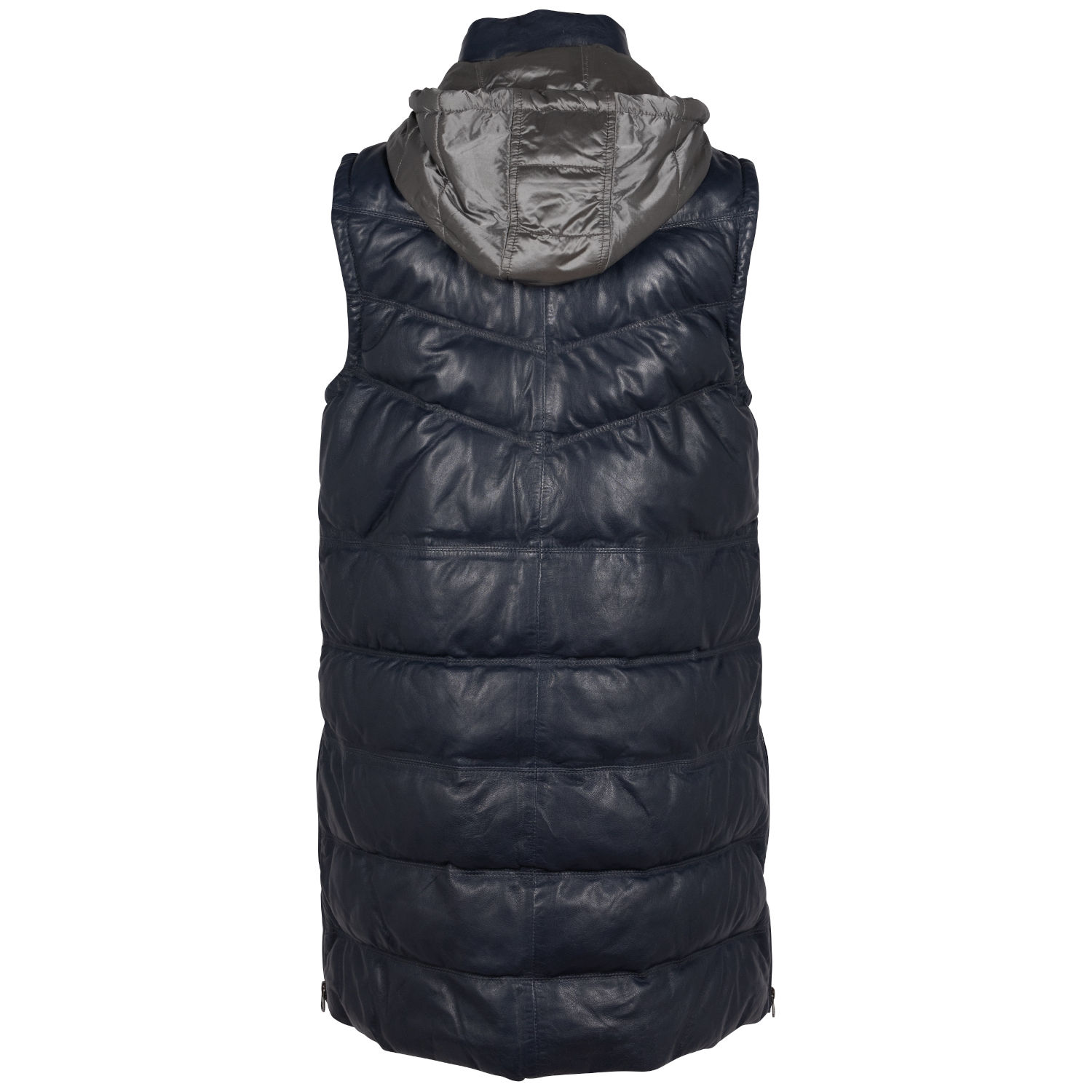 Vesta Lunga de Piele Dama Mauritius Albastra GWVivika – Veste de Piele