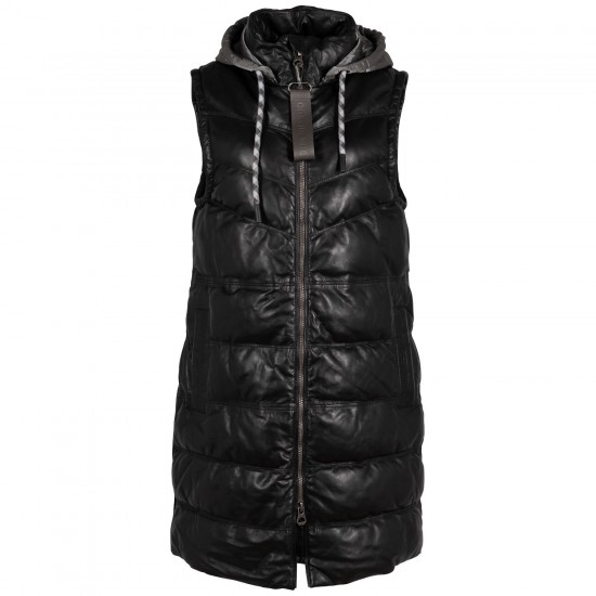 Vesta Lunga de Piele Dama Mauritius Neagra GWVivika Vesta Lunga de Piele Dama Mauritius Neagra GWVivika