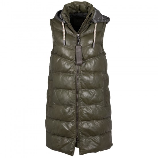 Vesta Lunga de Piele Dama Mauritius Olive Deschis GWVivika Vesta Lunga de Piele Dama Mauritius Olive Deschis GWVivika